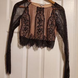 Black lace top